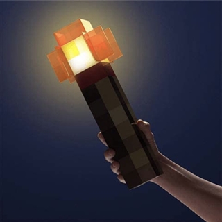 Minecraft torch lampe - USB Genopladelig